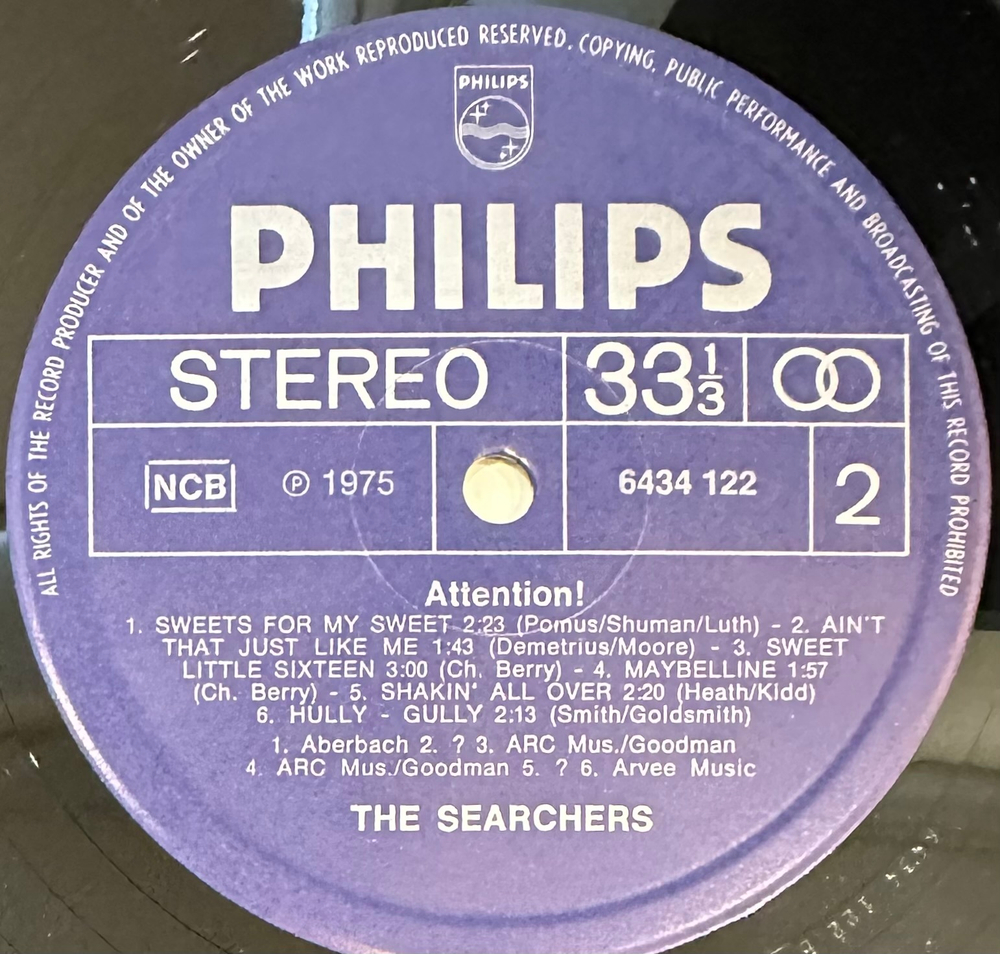 The Searchers - Attention! The Searchers! (Скандинавия 1975г.)