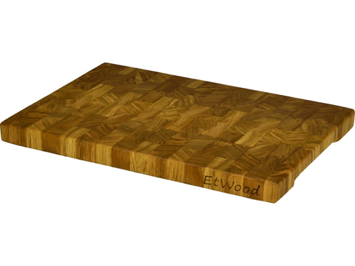 Торцевая разделочная доска 35x25x3 см. дуб, арт. 043