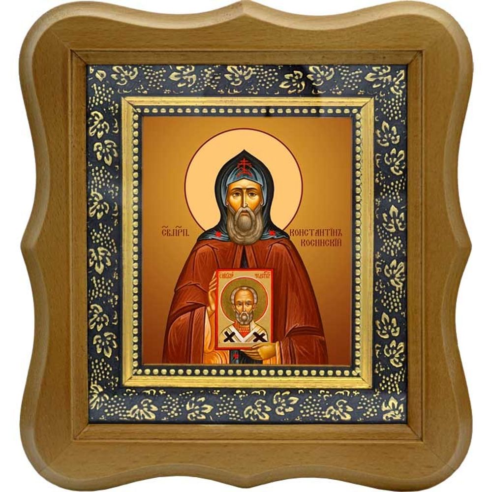 Константин Косинский, Старорусский преподобный. Икона на холсте.