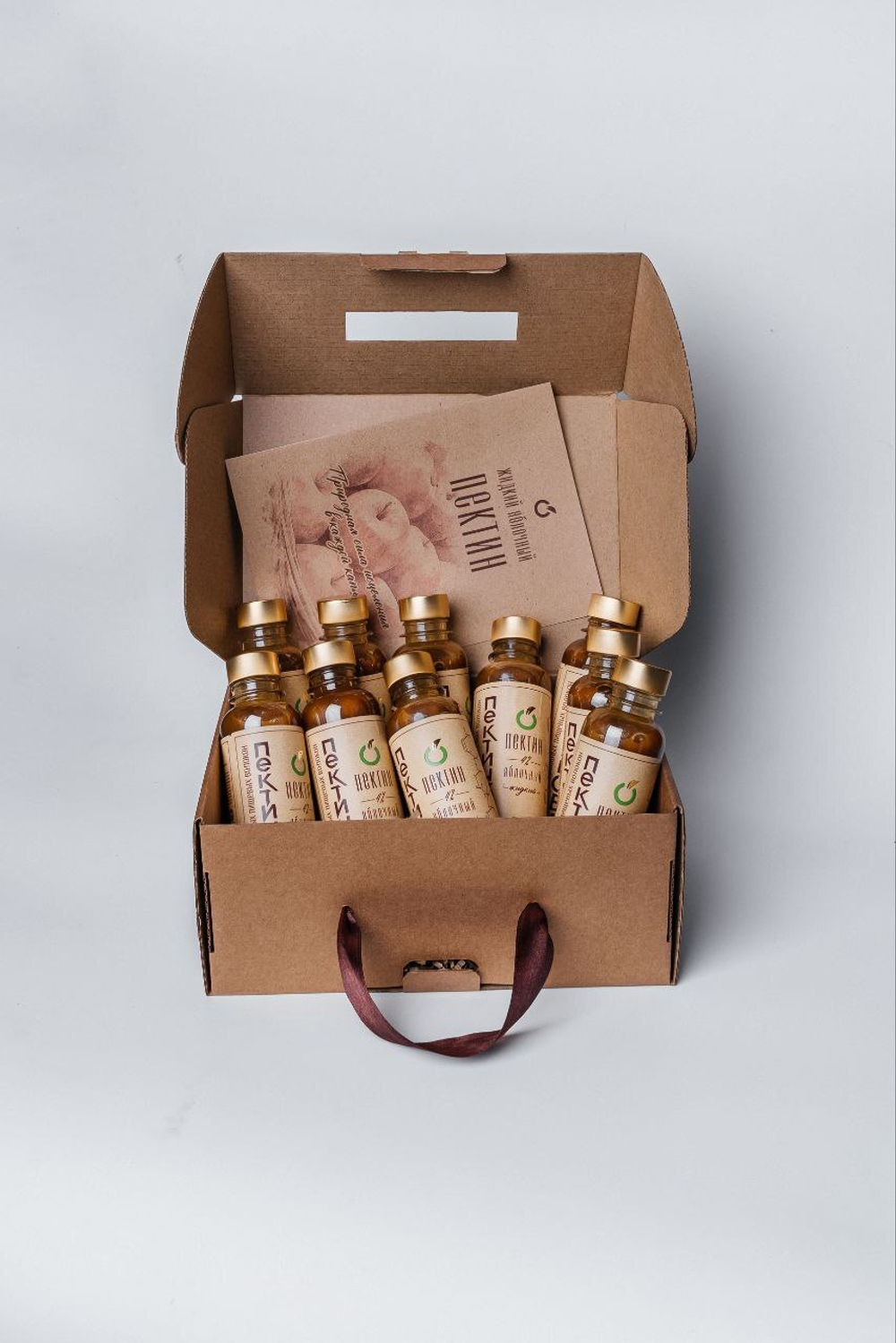 "ПЕКТИНОВА" Жидкий яблочный пектин, 10 бутылочек по 0,2 литра.