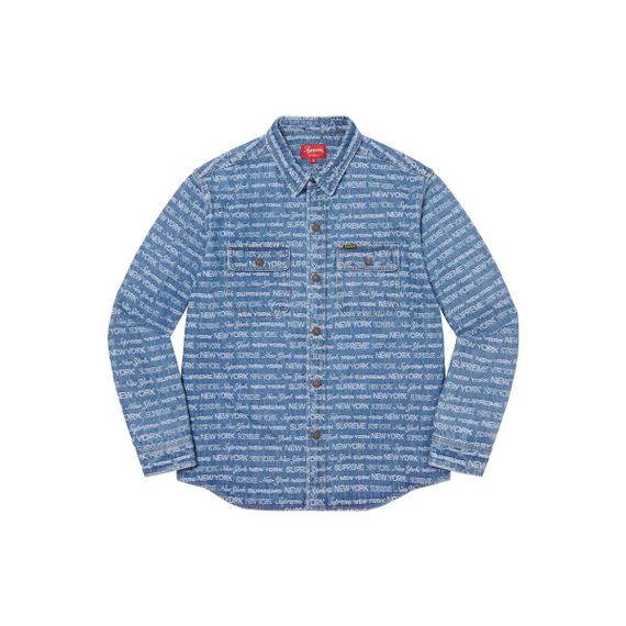 Supreme FW22 Week 4 Multi Type Jacquard Denim Shirt