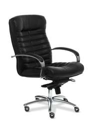 Кресло для руководителя Orion Chrome B черная кожа