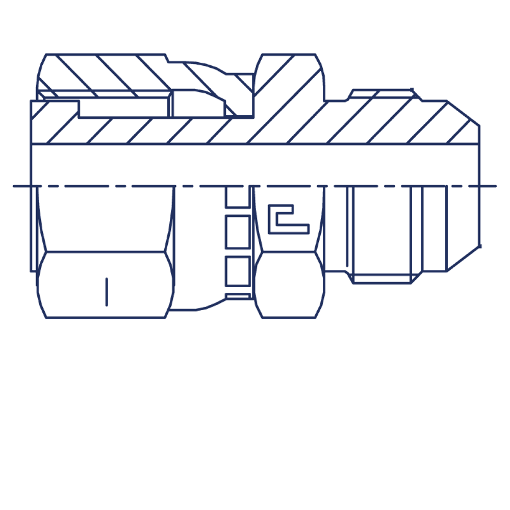 Адаптер ORFS/SAE STRAIGHT 12-12