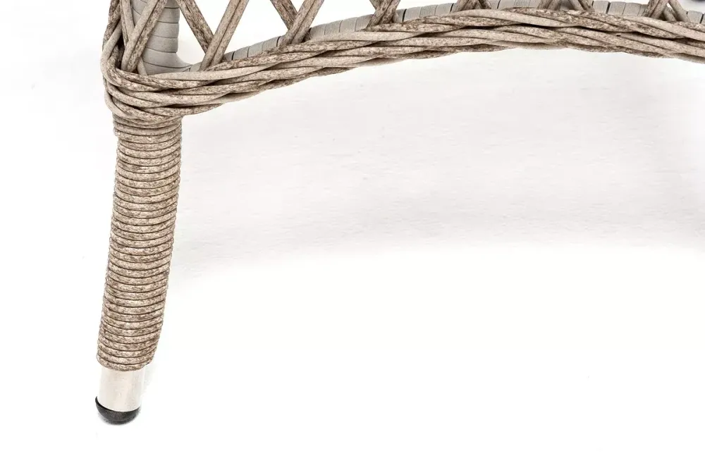 "Эспрессо-80 R" обеденная группа плетеная, цвет бежевый