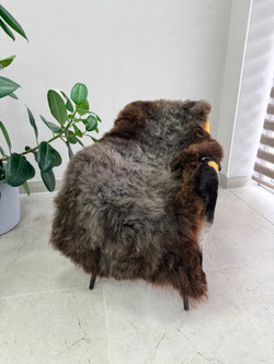 Шкура коврик меховой прикроватный овчина, 120х65 см.