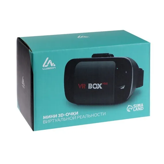 3D Очки виртуальной реальности мини LuazON, смартфоны до 5.5&quot;, чёрные