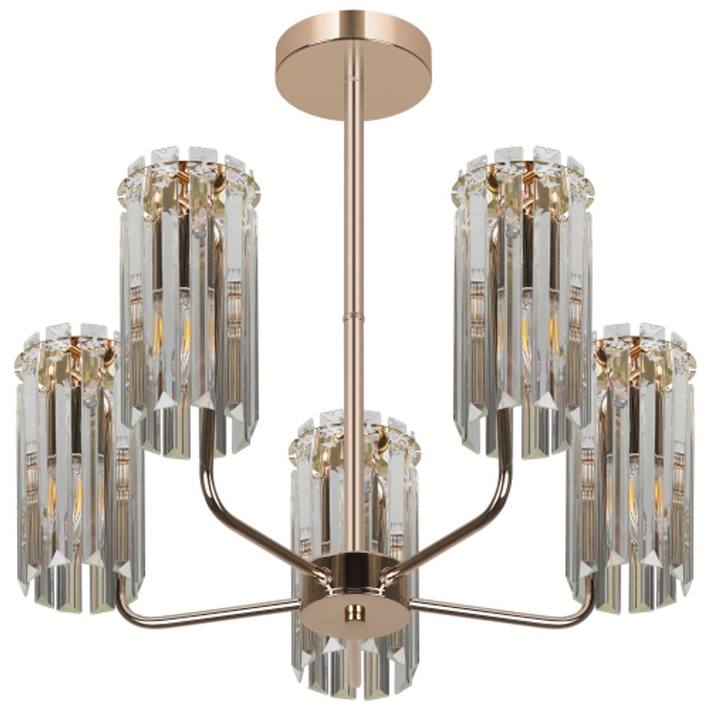 Люстра Rivoli Zoe 1064-305 5хЕ14 40 Вт хрусталь | Rivoli