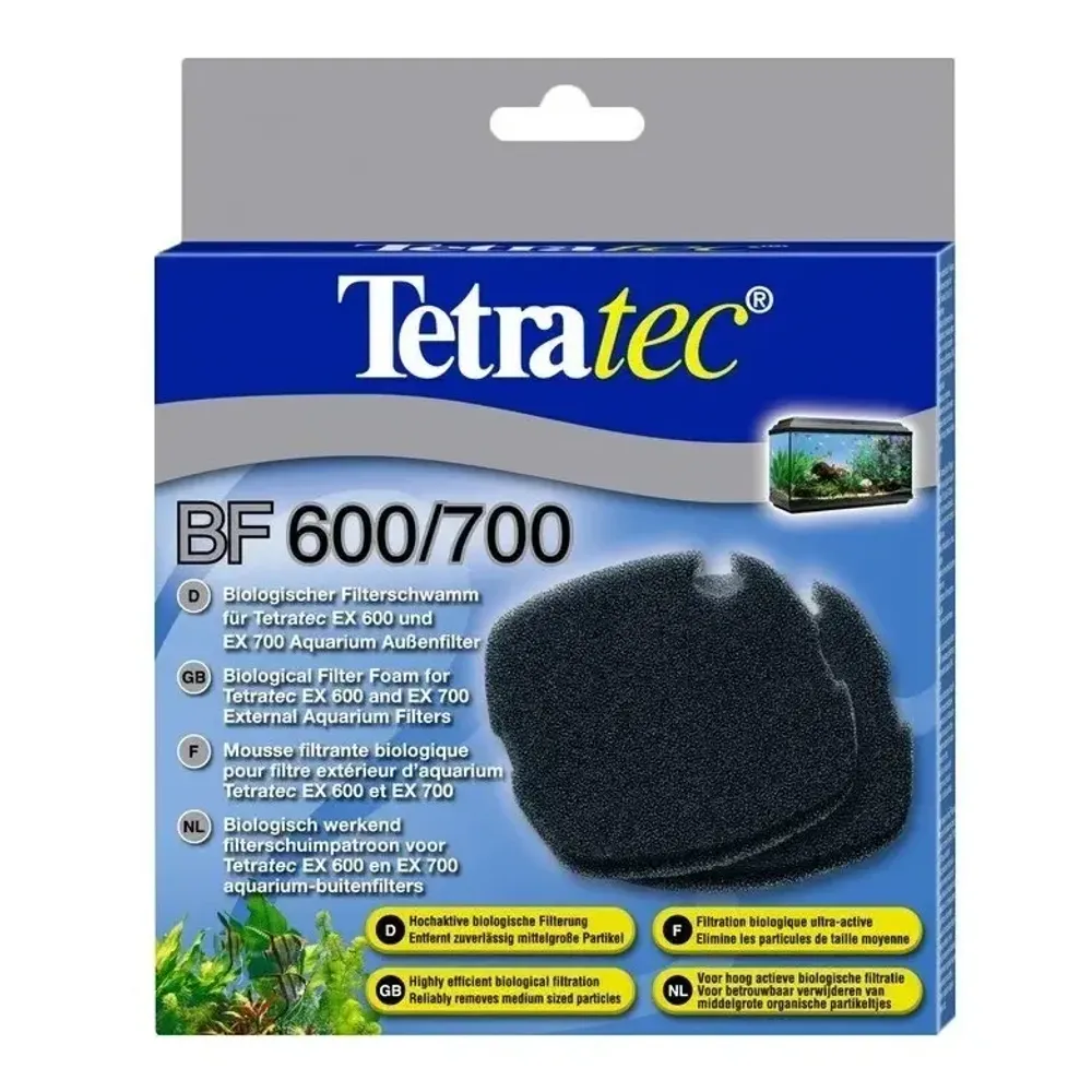 Био-губка, Tetra BF 400/600/700/800, для внешних фильтров Tetra EX 400/600/700/800 Plus, 2 шт.