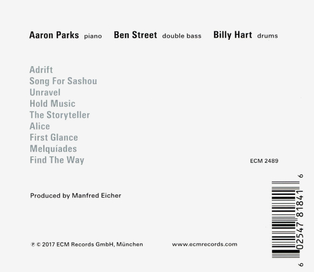 Aaron Parks, Ben Street, Billy Hart / Find The Way (CD)