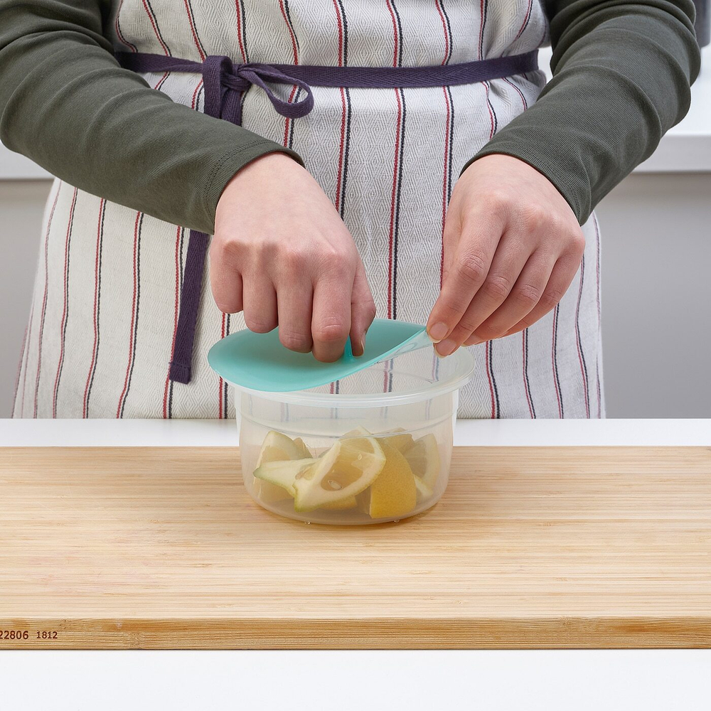 Контейнер пищевой с крышкой IKEA 365+, Пластик, Силикон, 750 мл