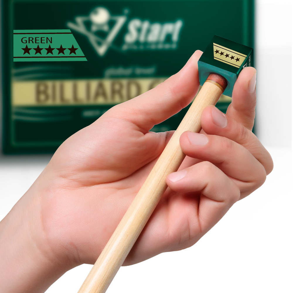 Мел Startbilliards 5 звезд зеленый (72шт)