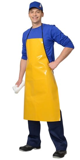 Фартук прорезиненный средний (желтый)