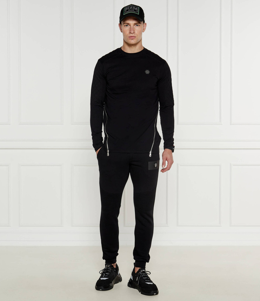 Кожаные кроссовки hexagon Philipp Plein - черный(MSC3981 PLE005N)