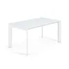 ATTA Стол 160 (220) x90 белое стекло