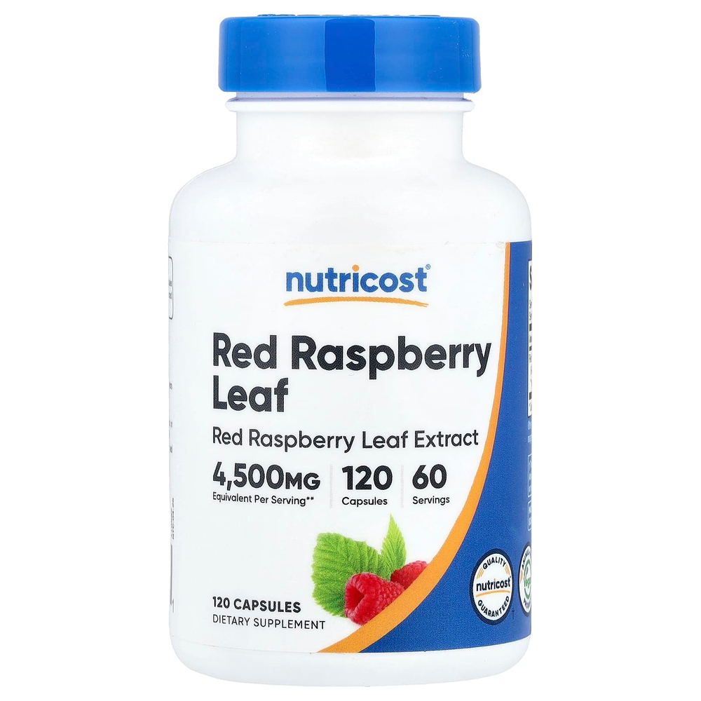Nutricost, листья красной малины, 120 капсул (2250 мг в 1 капсуле)