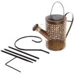 Светильник дачный на солнечной батарее «Чайник Орнамент» 21*9.5*14.5 см, 37 ламп LED (6 нитей, длина 55 см, подставка 79 см)