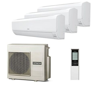 Мульти сплит-система Hitachi на 3 комнаты (25+25+25 кв.м.) SENDO