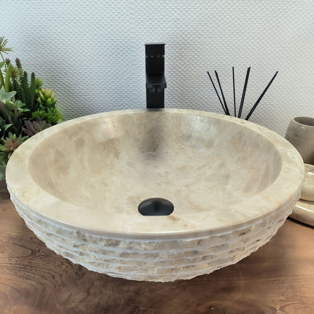 Раковина из мрамора Bowl Cream Marmo BM-62852 45*45*15 97