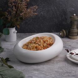 Блюдо для подачи 25,5*18,5 см h8,4 см Organic 300 мл белое фарфор NEW P.L. Proff Cuisine [3]