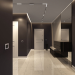 Перекрестный переключатель двухклавишный (черный матовый)