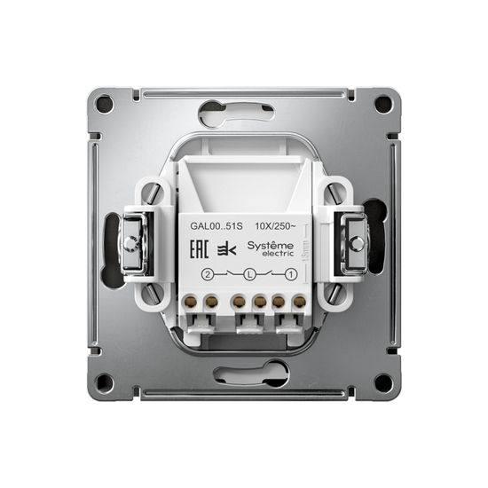 Выключатель 2-кл. ArtGallery 10AX быстрозажим. клем. механизм базальт SE GAL001451S