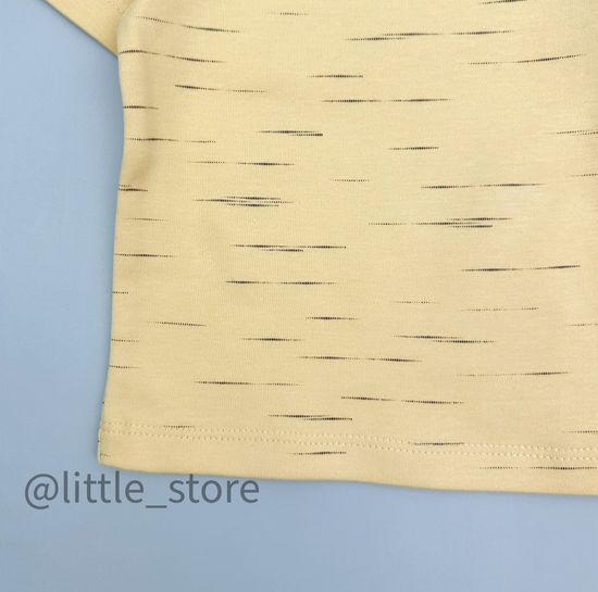 Футболка хлопковая, Эффект меланжа на желтом