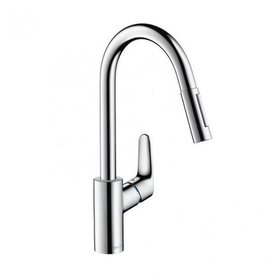 Смеситель Hansgrohe 31815000 Focus  для кухни 240, однорычажный, с выдвижным душем, 1/2
