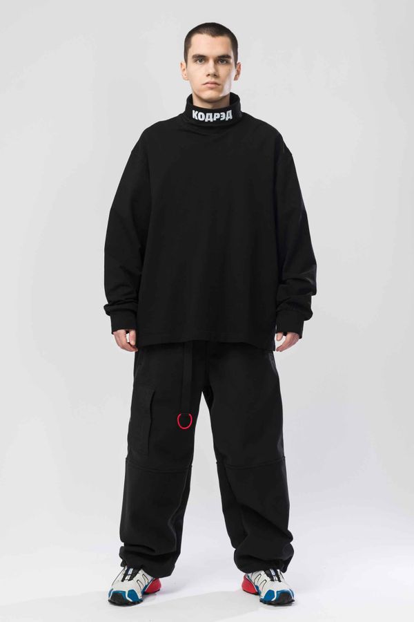 Водолазка оверсайз Rollneck Wide Coderedneck черная - фото 3