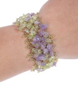 Y-KB009 Браслет из бисера с камнем Обсидиан