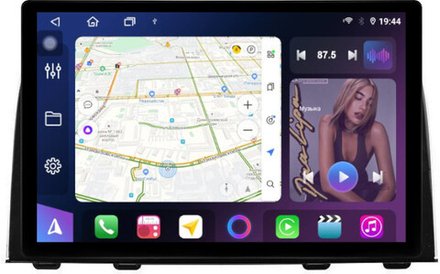 Магнитола для Honda CR-V 5 2017-2022 - FarCar BX877 монитор 13" 2K QLED на Android 13, TS10, 6+128, CarPlay, 4G SIM-слот