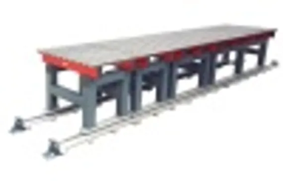 Сборочно-сварочные столы на рельсовом пути, СЛОТ-СТОЛ
