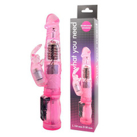 Розовый вибратор-ротатор 21,5см Bior Toys Erowoman-Eroman What You Need EE-10171