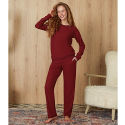 Женская пижама бордовая Doreanse 4194