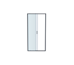 AQ ARI RA 12020BL Душевая дверь двухэлементная, раздвижная1200x2000 профиль черный, стекло прозрачное