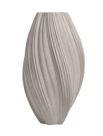 Кашпо-ваза TREEZ Effectory Dune Высокая дизайн-ваза Белый песок д-30 см, в-52 см 1/1