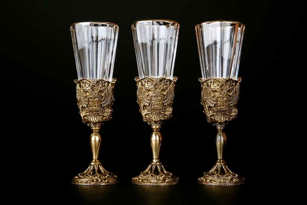 Набор лафитников "Герб России"