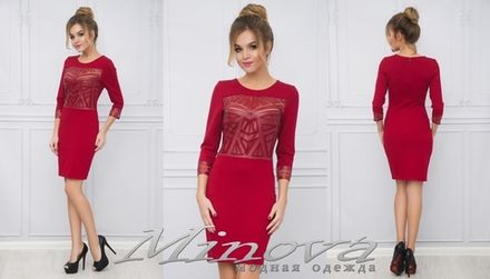 Платье 1007 (марсала) Minova