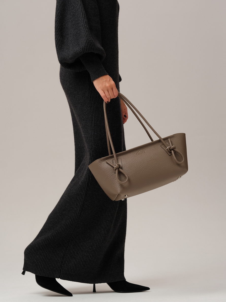 Кожаная сумка DBR 31340 тауп