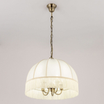 Citilux Базель CL407151 Люстра подвесная с бежевым абажуром