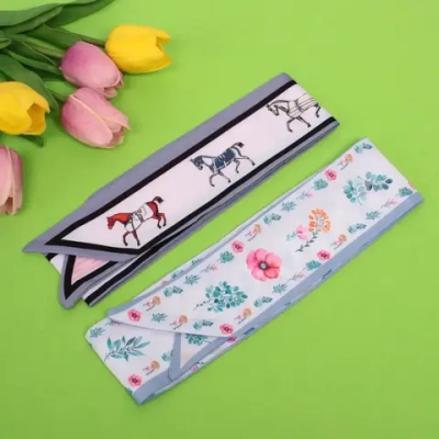 Лента для вплетения в причёску «KRASA- Элина», микс 2 цвета, 6*90 см