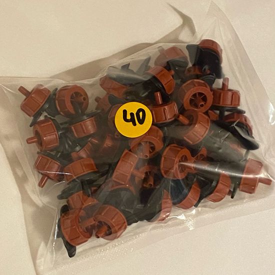 Капельница с лабиринтом разборная, Коричневая,8 л/ч - 0,7-3,2 bar (TOD0108)