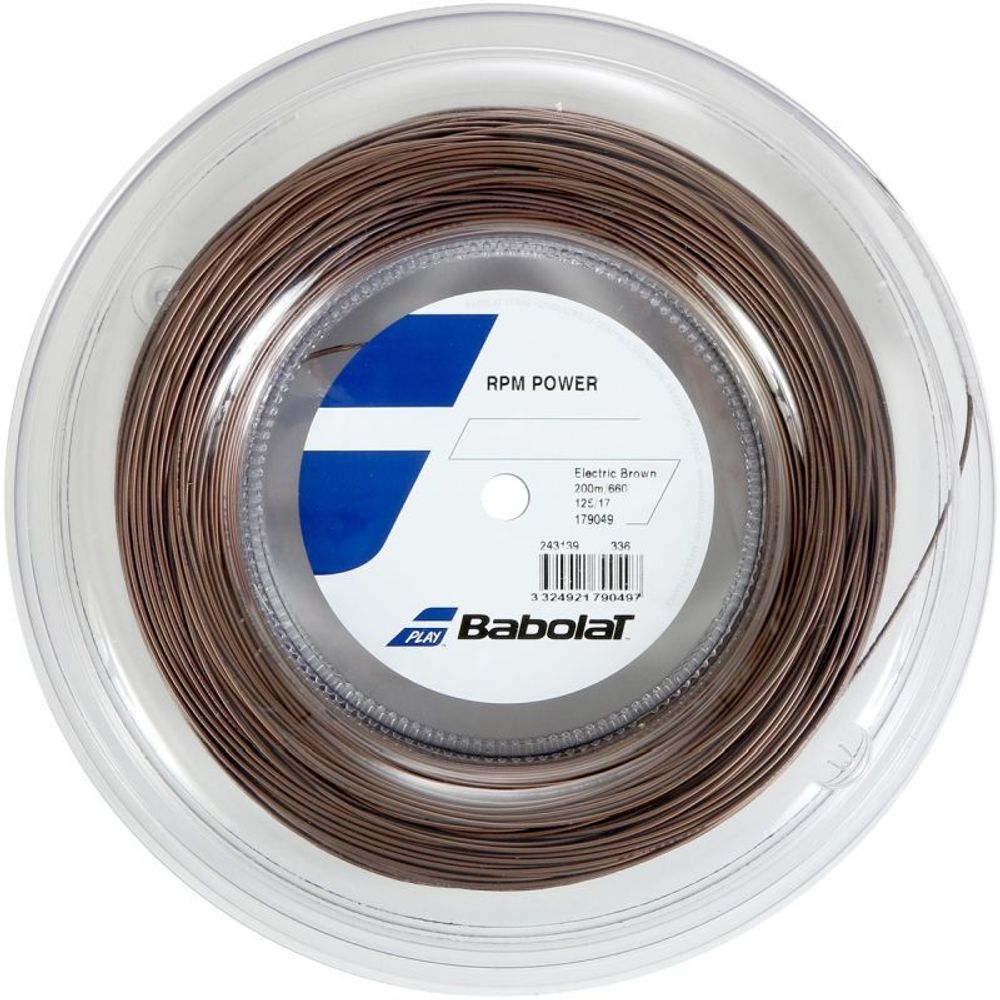 Теннисные струны Babolat RPM Power (200 m) - electric brown