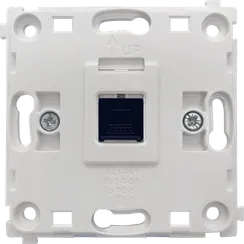 Donel R98 опорная плата с адаптером Keystone Black (одиночная) для телефонной/компьютерной розетки,