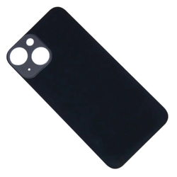 Задняя крышка для Apple iPhone 13 mini Черный (стекло, широкий вырез под камеру)