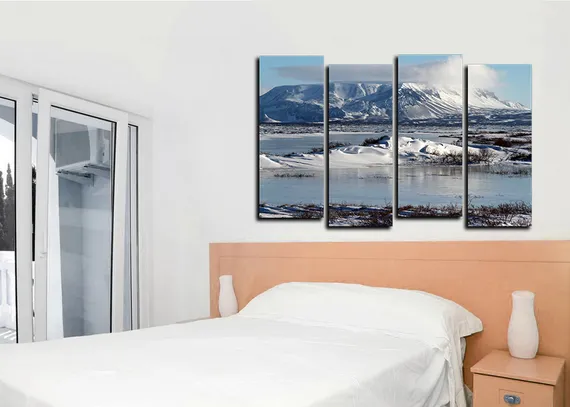 Модульная картина "Горный мираж"