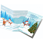 Открытка А5 премиум 125*185 Счастливого Нового года (Квадра)