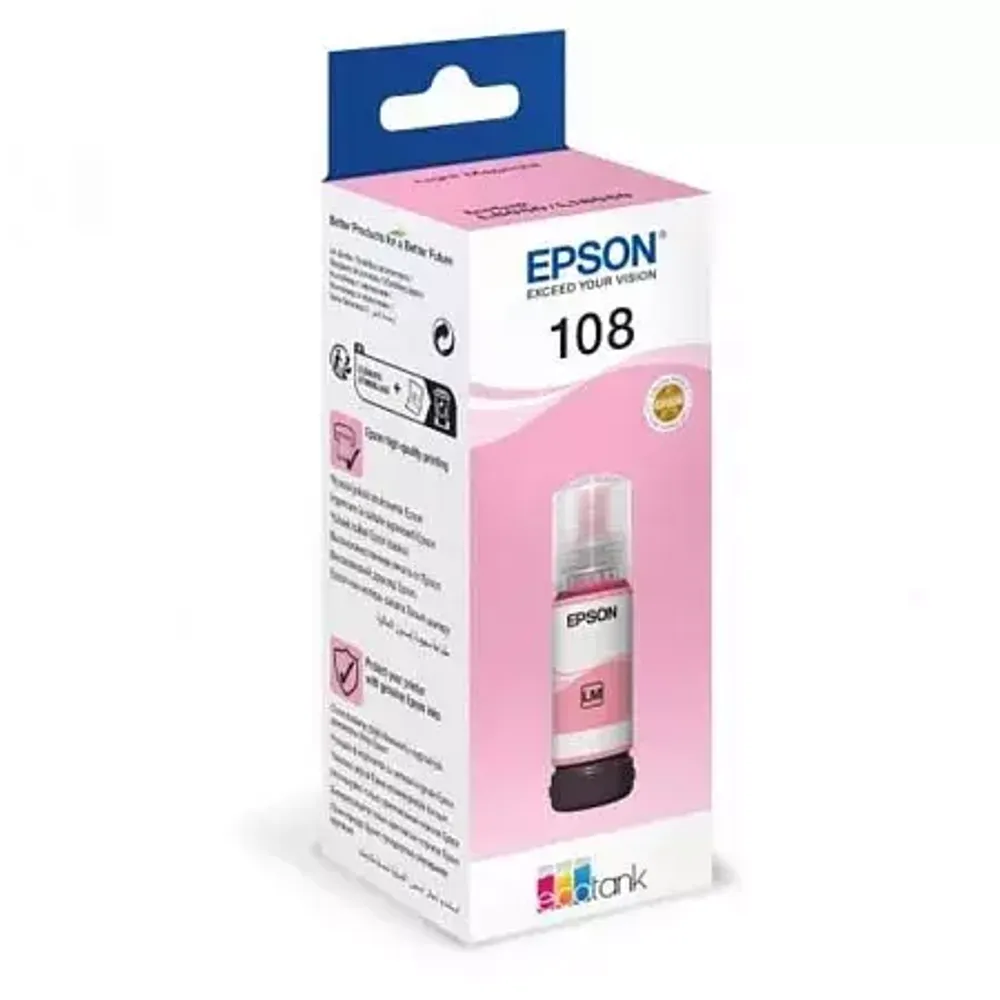 Контейнер с светло-пурпурными чернилами Epson 108 C13T09C64A