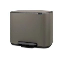 Brabantia Контейнер для мусора Bo 3х11л с сегрегацией, платина
