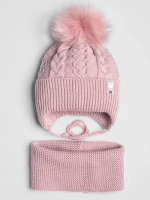 Шапка зимняя детская и снуд для девочки