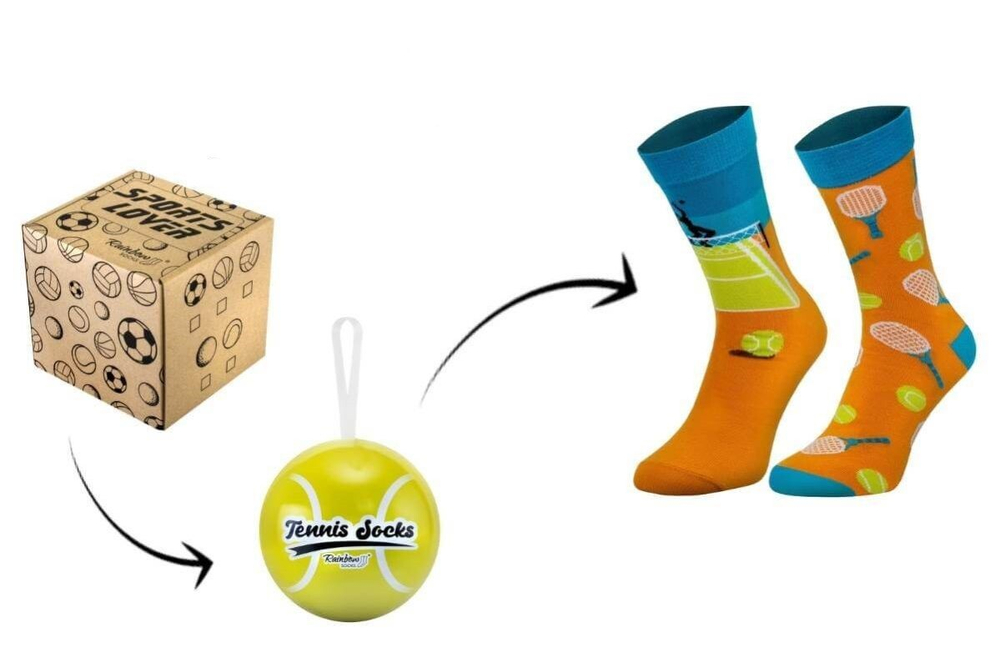 Теннисные носки Rainbow Tennis Balls Socks 2P - разноцветный